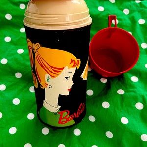 1962 Barbie Thermos, date on the side, excellent condition